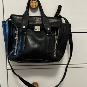 Black Leather Men's Bag